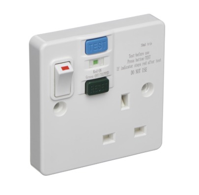 BG Electrical 822rcd 2 Gang 13a Rcd Socket White